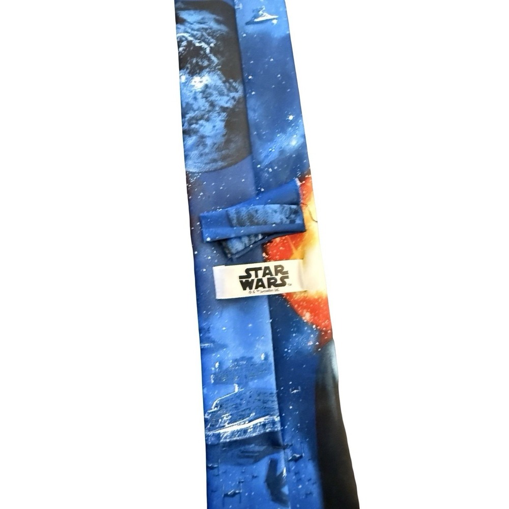 Star Wars Darth Vader Mens Neck Tie Sci Fi Lightsaber Death Star 57x3 - Picture 8 of 16